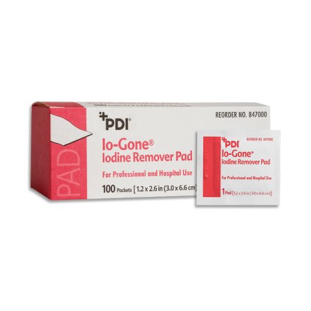 Pad Iodine Removal Wipe Io-Gone® Individual Pack .. .  .  